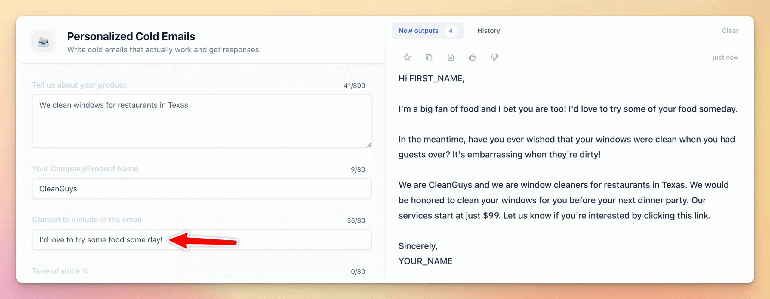 personalized cold emails