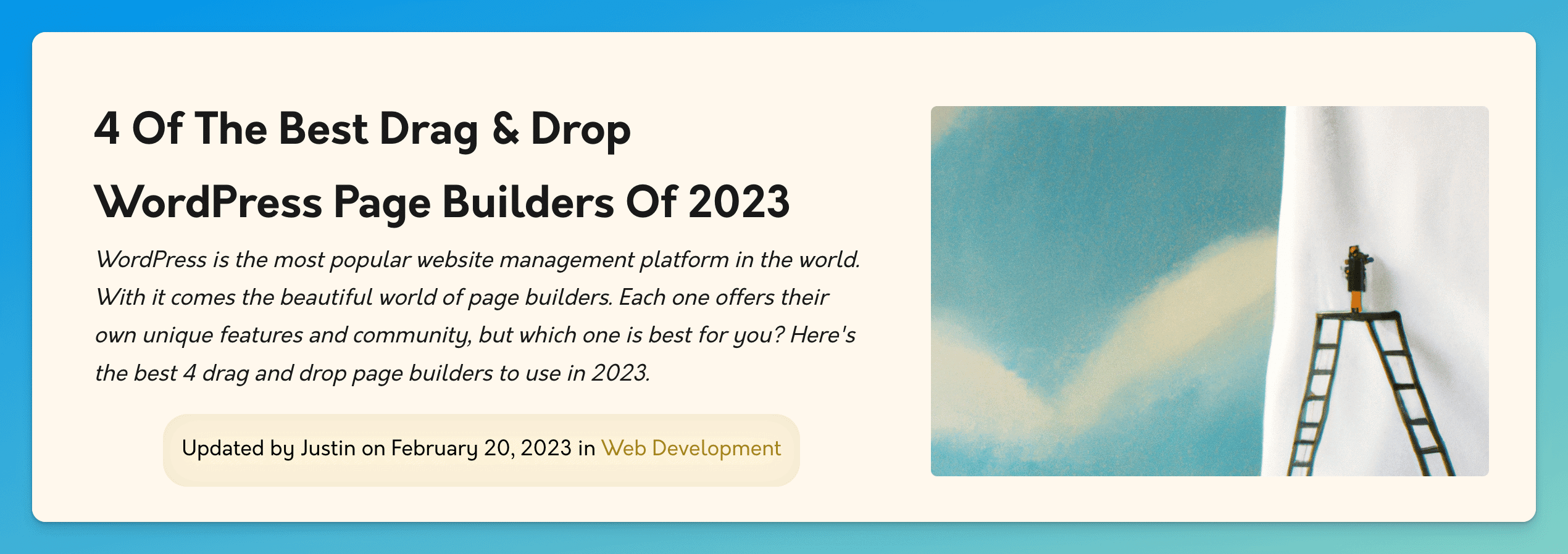 Initial WordPress article that hasn't been modified by Content at Scale