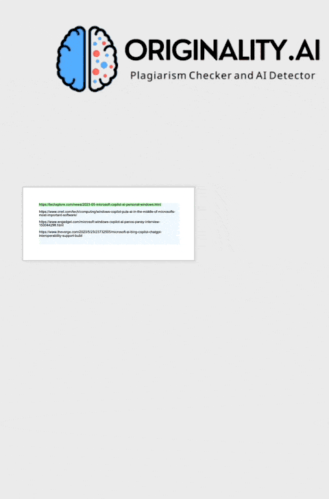 Originality AI showing the visual creation and construction of somebody pasting ChatGPT and editing it manually.