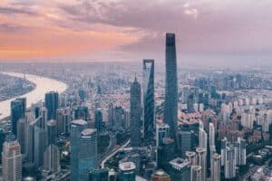 Monday early morning in Shanghai featuring 3 iconic buildings in the city. Photo courtesy of roadtripwithraj