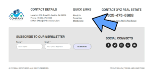 footer in breakdance builder