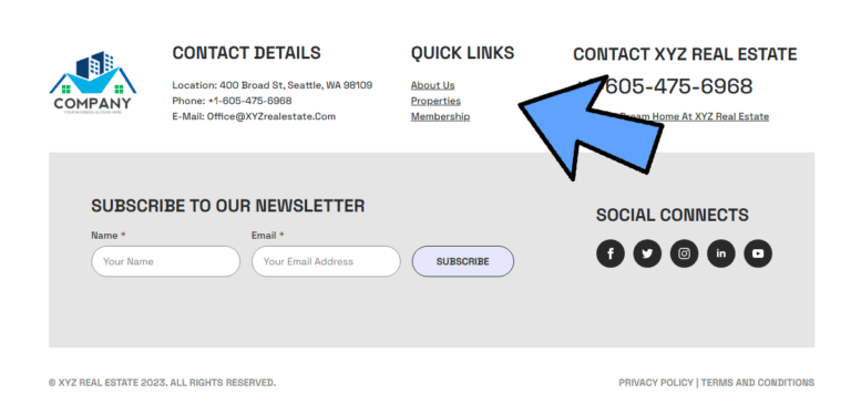 footer in breakdance builder