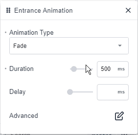 Breakdance fade animation
