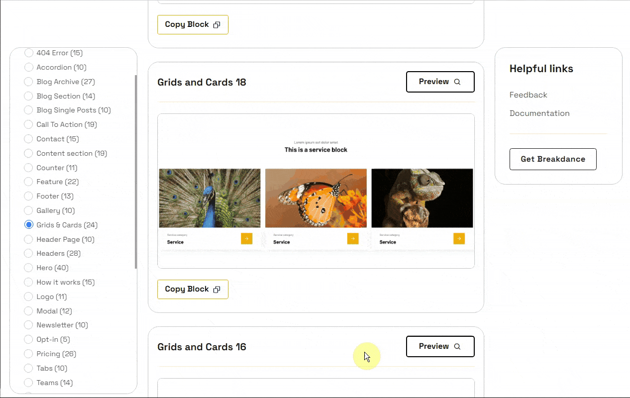 copy Windmill grid and cards