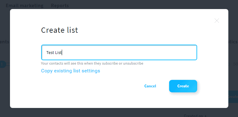 getresponse list name
