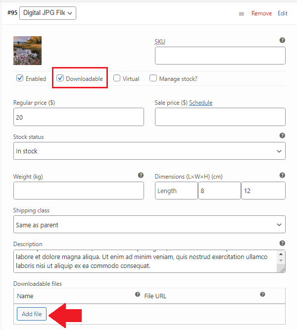 add downloadable file