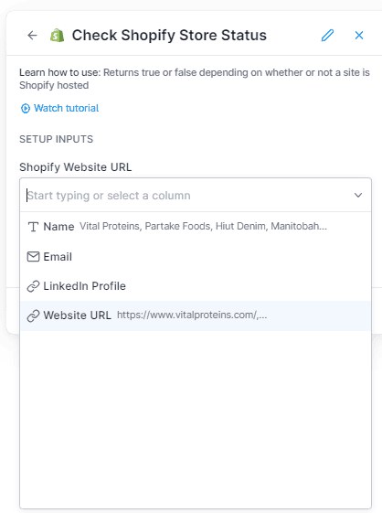 set input on Clay