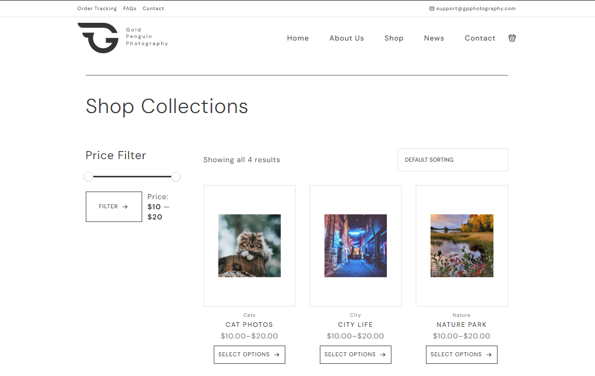 Breakdance product shop page