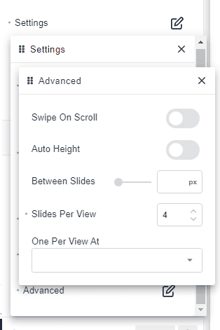 advanced slider slider per view
