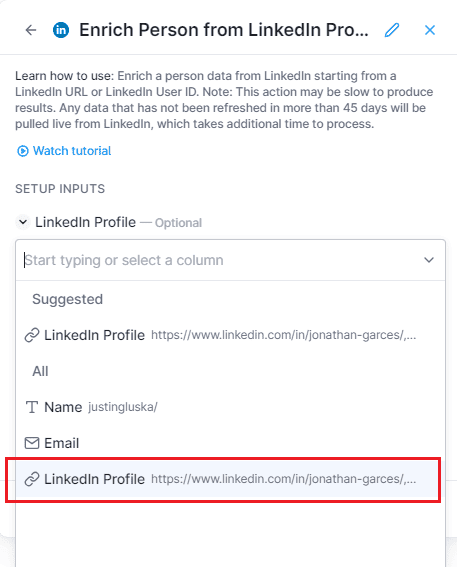 Clay linkedin profile