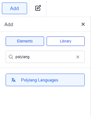 add Polylang element