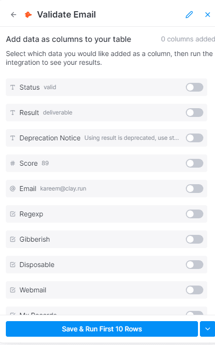 Hunter - add column as data