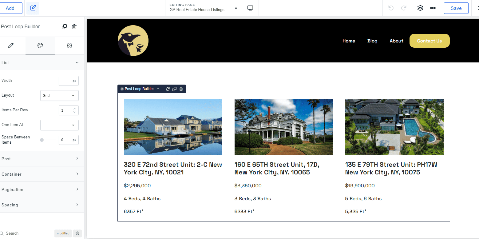 style post listing