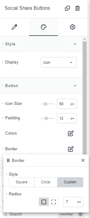 square social share buttons