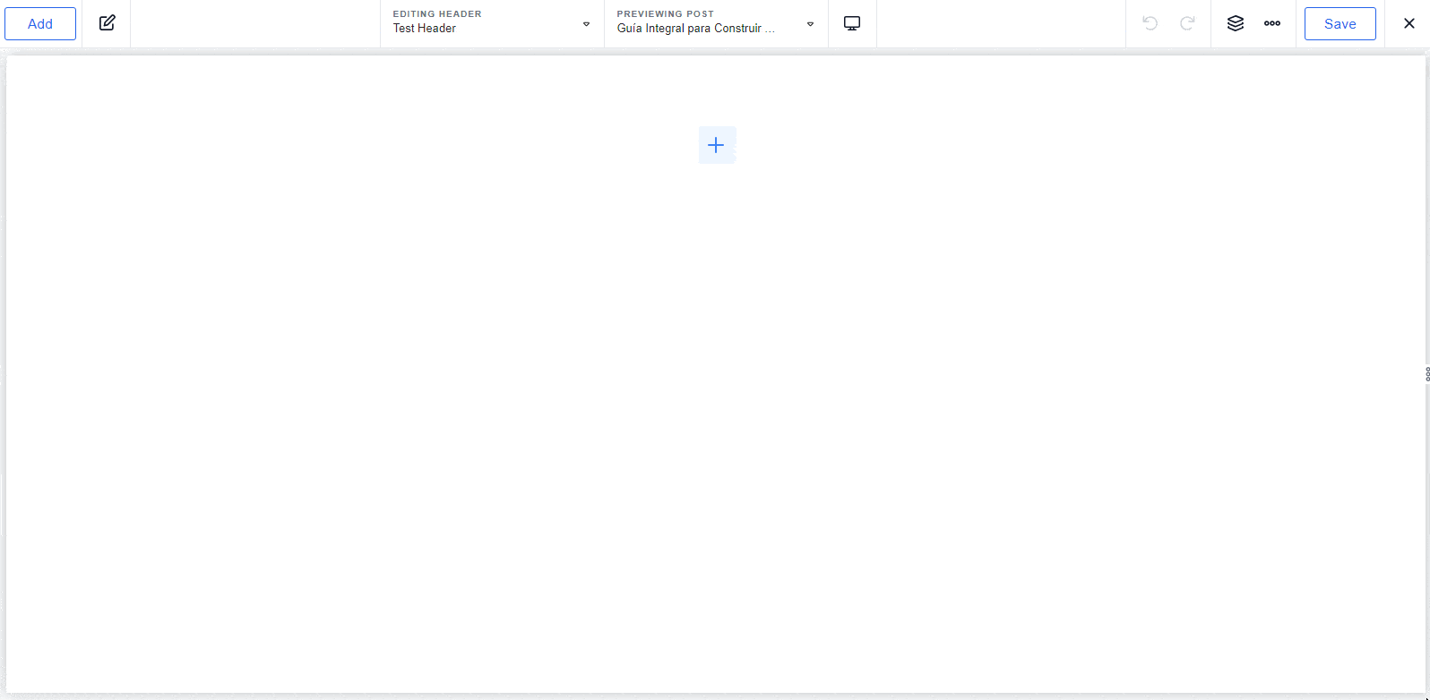 add a header template in Breakdance