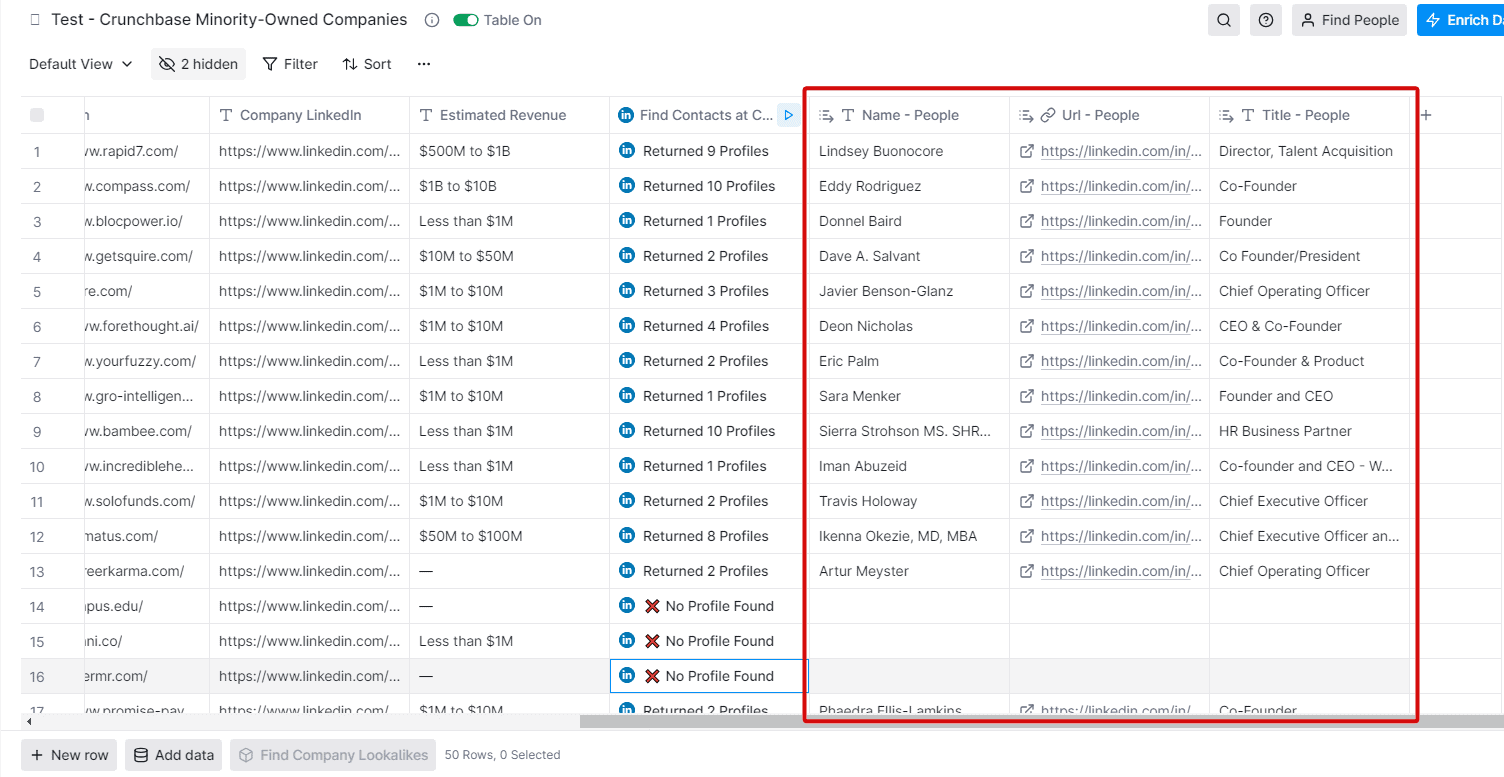 enrich data on Clay