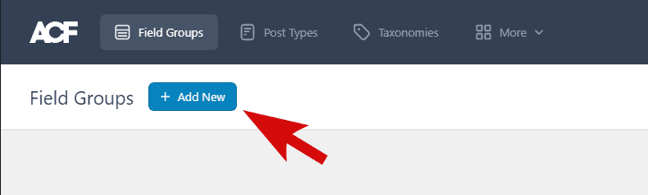 create field groups using ACF