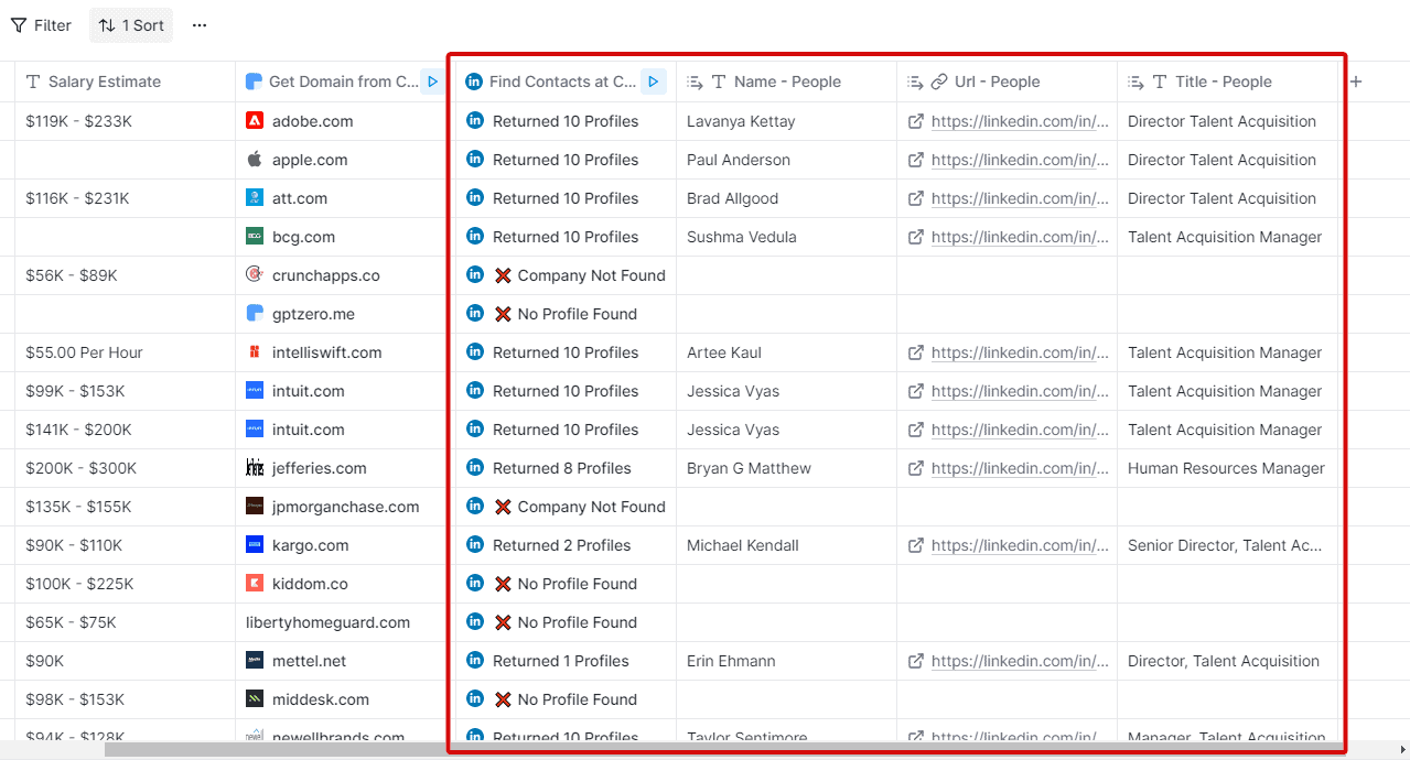 find company decision makers via LinkedIn
