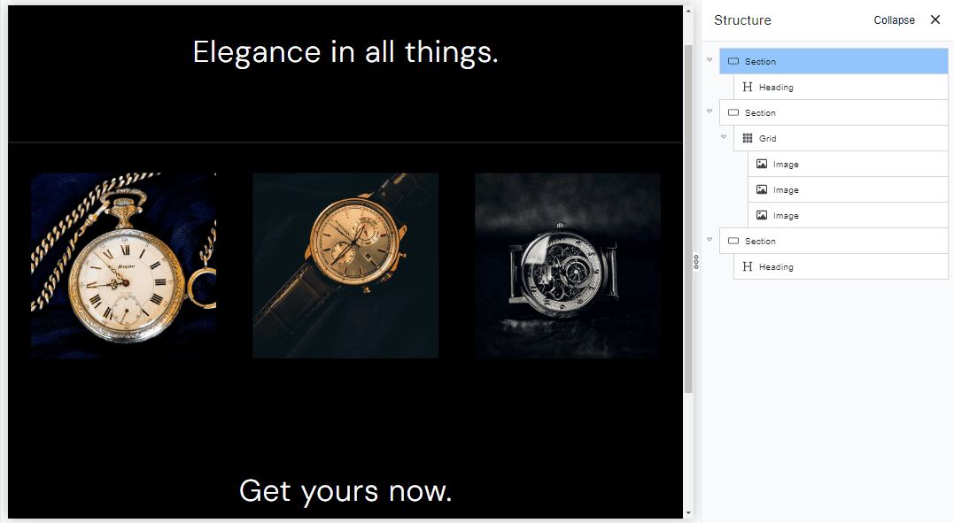 add elements on Breakdance editor