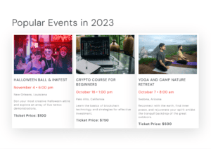 create a custom events page in Breakdance