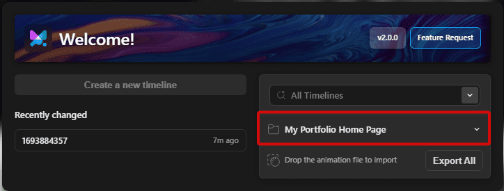 choose a page to edit in motion.page