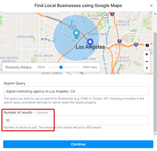 Google Map settings