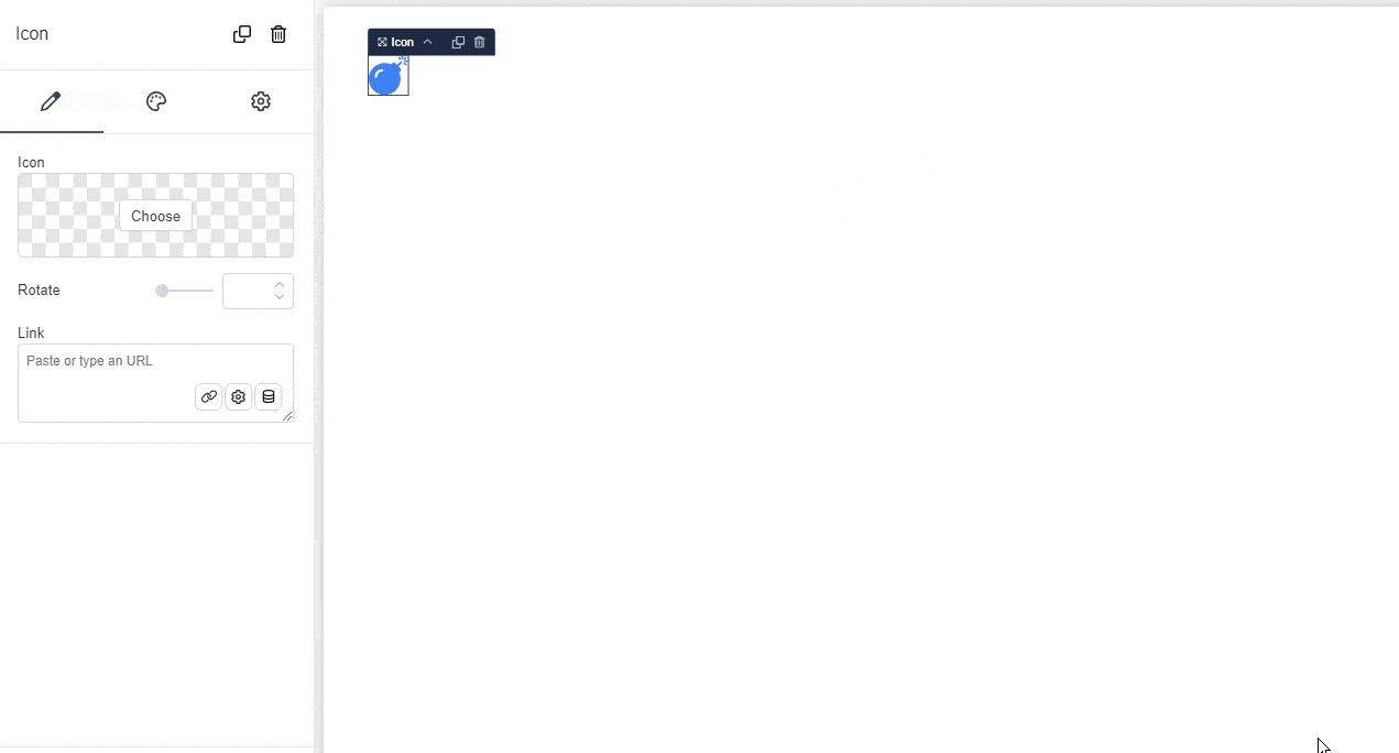 open Breakdance icon library