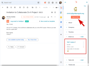 integrate HubSpot with Gmail