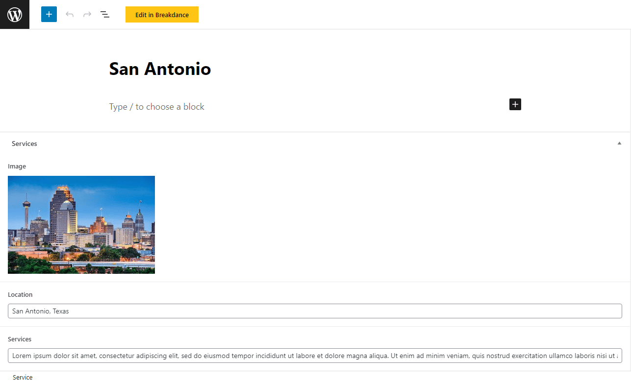 add custom post type details