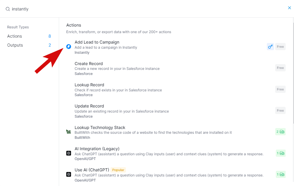 add leads to Instantly campaign