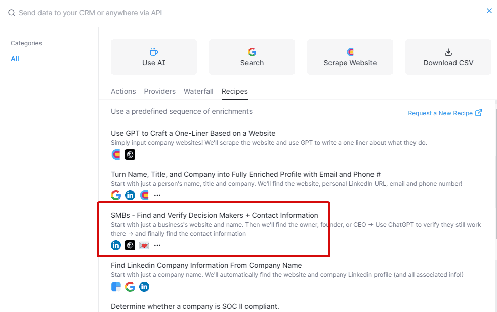 find and verify decision makers and contact information