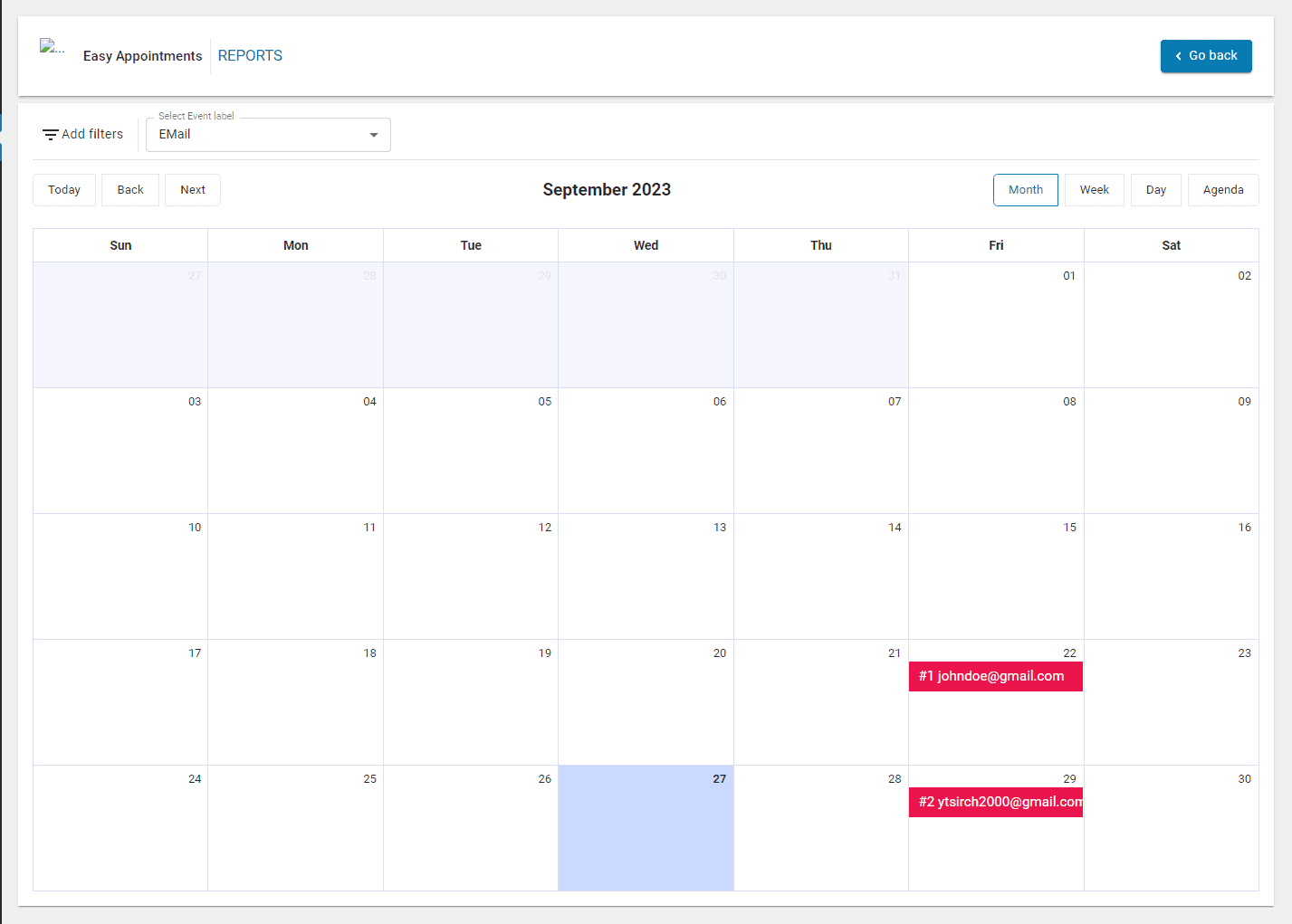 create booking page in Breakdance