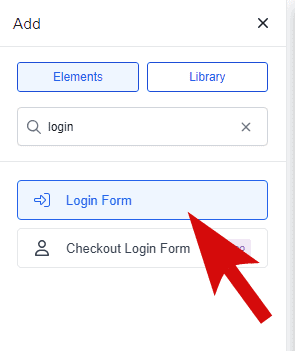 add Breakdance login form