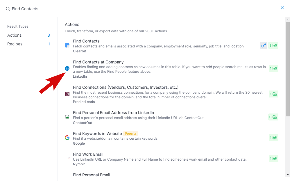 Find Contacts at Company using Clay