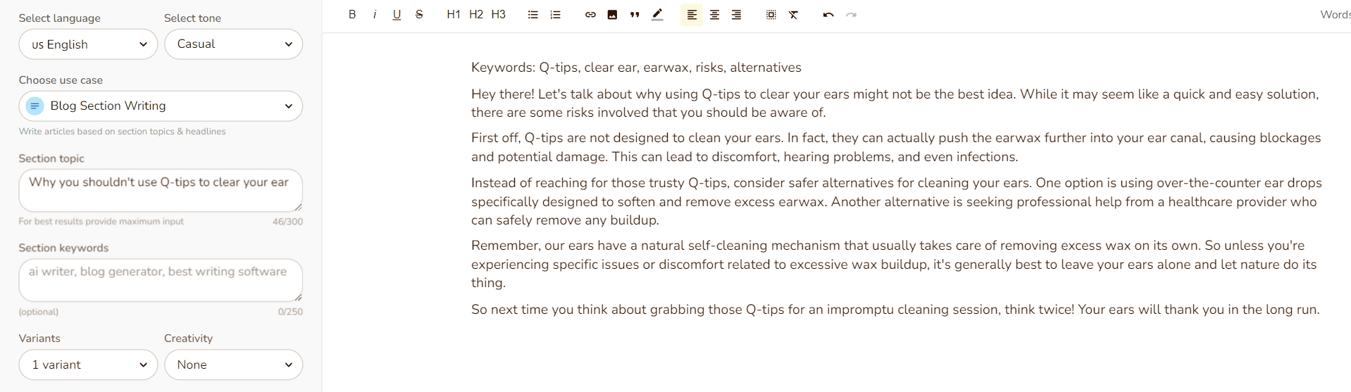 Rytr Sample Essay Output