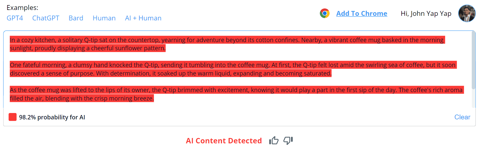 Copyleaks vs. ChatGPT #4: Prose