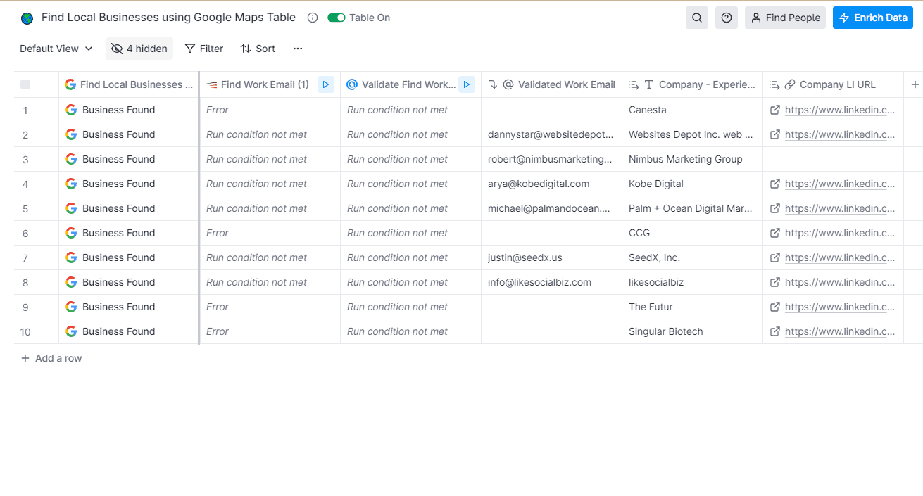 get leads from Google Maps