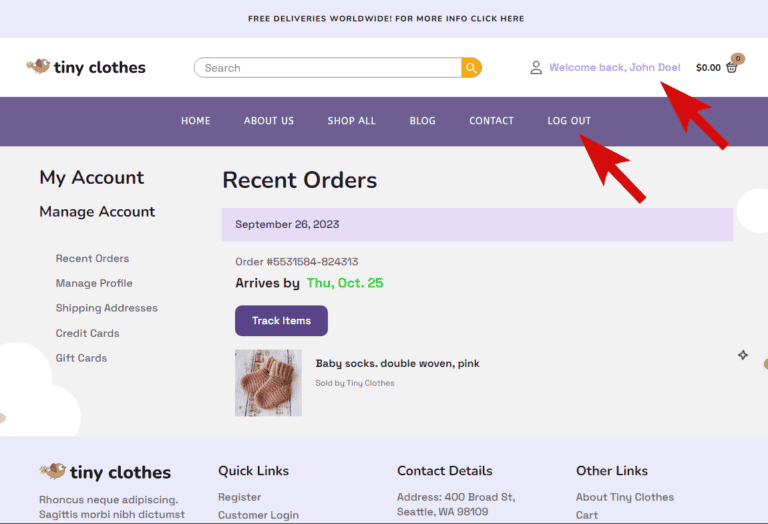 add login and logout dynamically