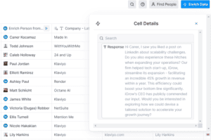 write cold email using Clay