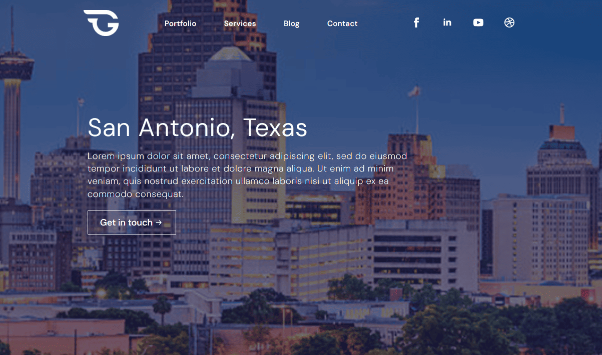 create service and locations template on Breakdance