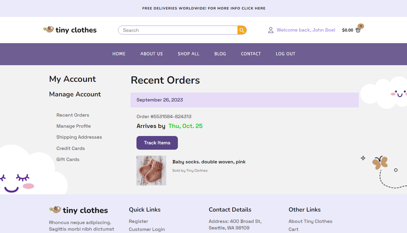 create user account page