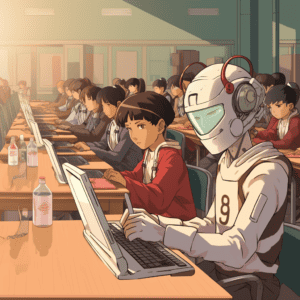 Robot Pretending To Be A Student
