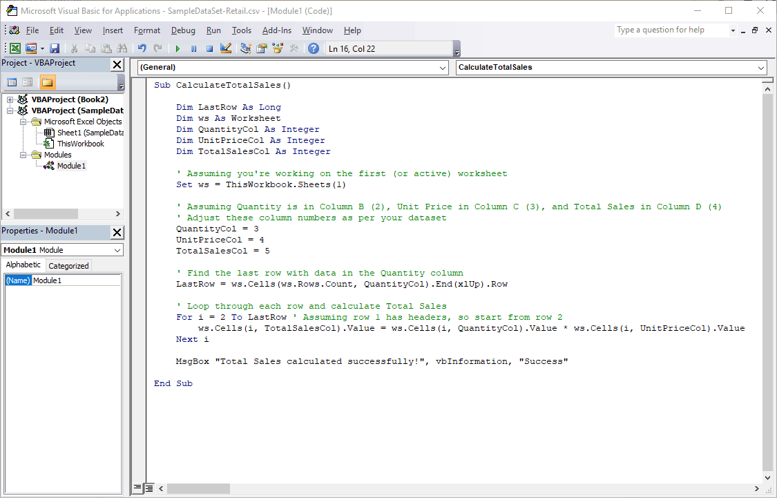 add VBA macro in Excel