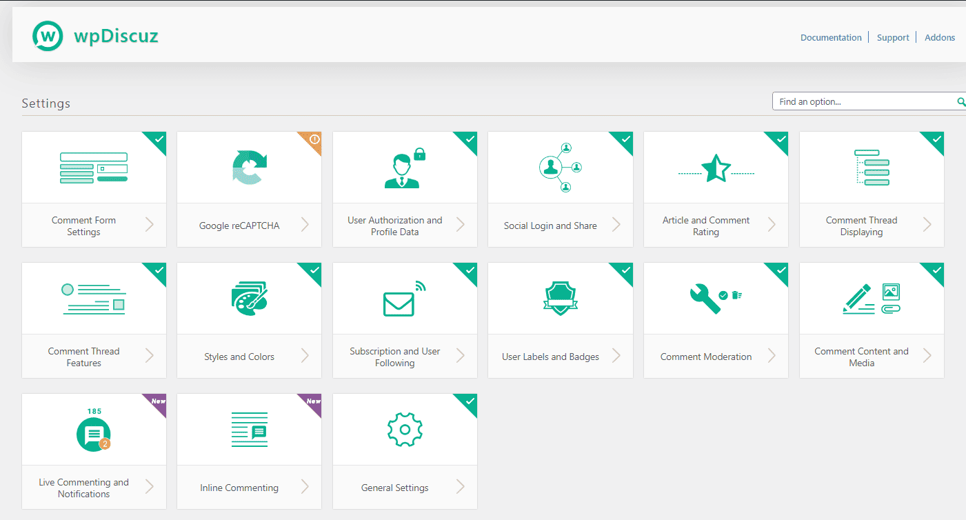 configure wpDiscuz plugin