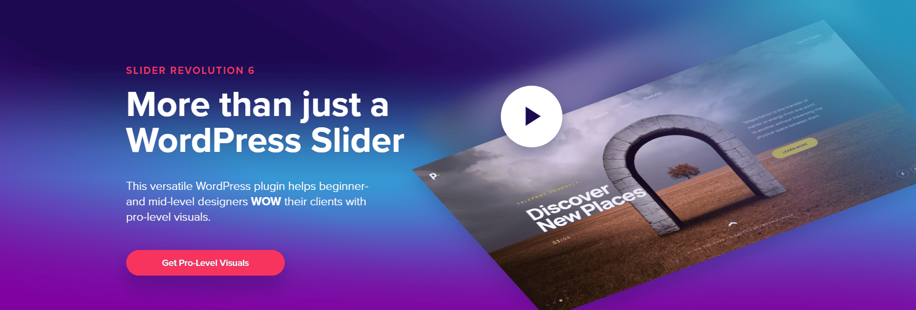 Slider Revolution Landing Page