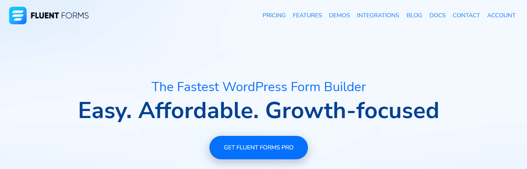 Fluent Forms Landing Page