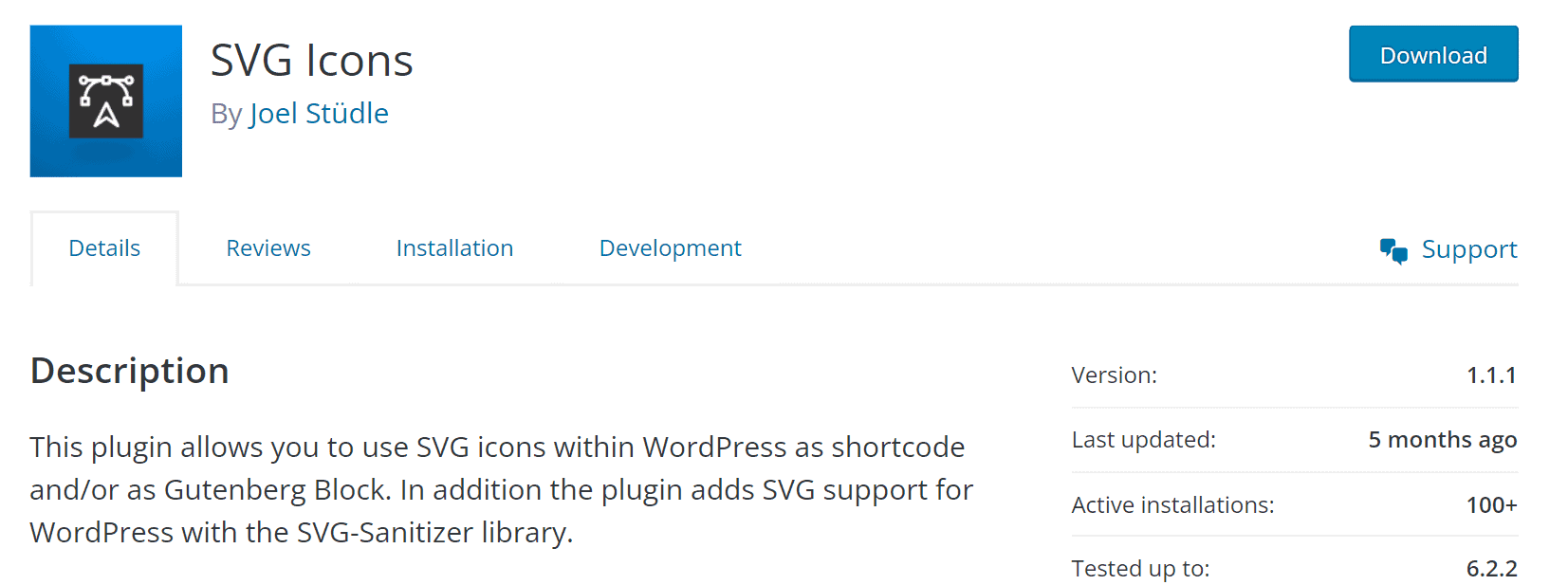 SVG Icons Landing Page