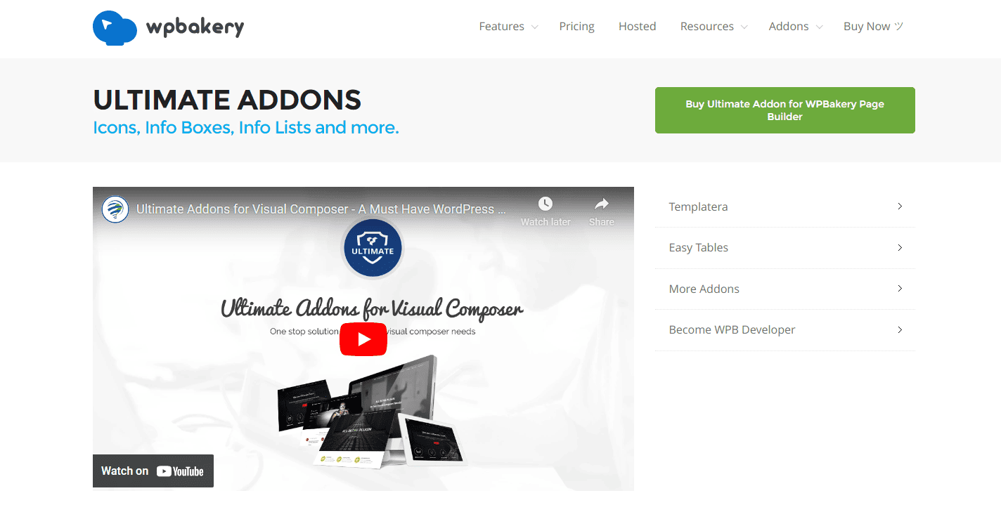 WPBakery Ultimate Addons Product Page