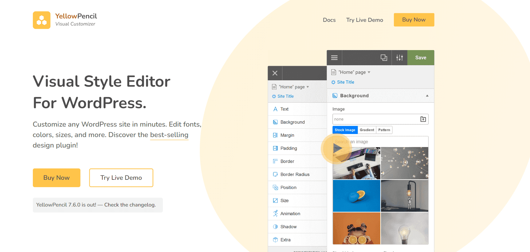 Yellow Pencil Landing Page