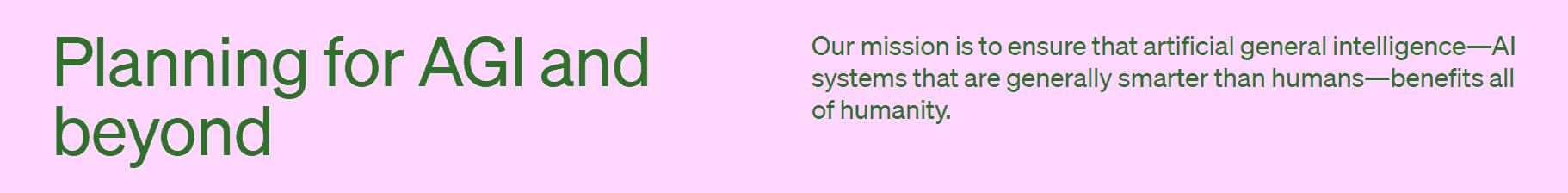OpenAI's Mission